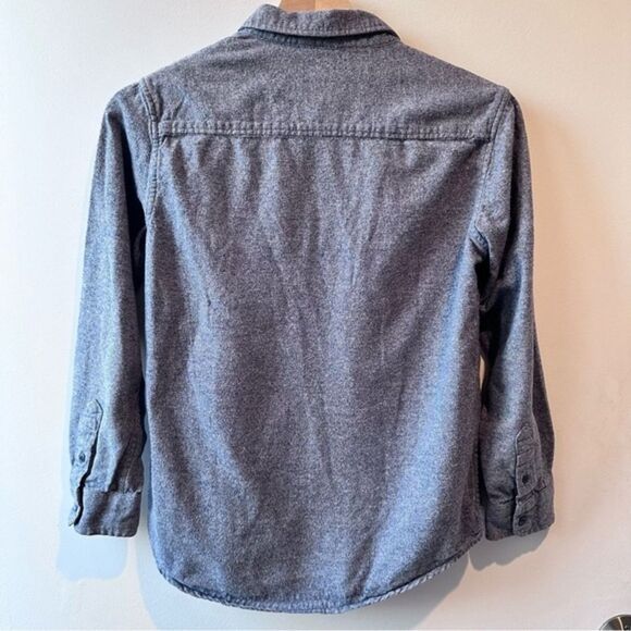 Old Navy Blue brushed Twill boys size Large 10-12 Button Down Collared Shirt - Picture 3 of 4